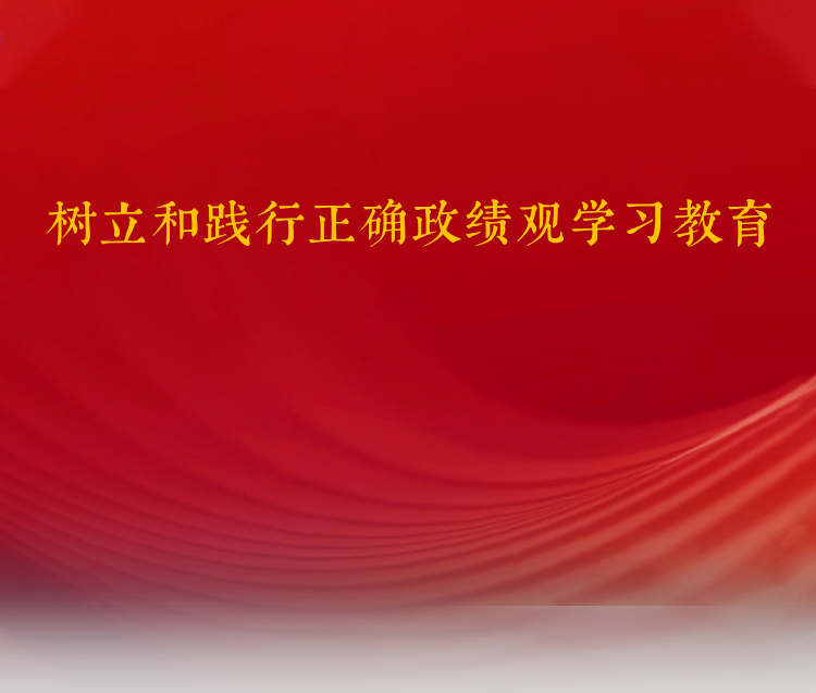 树立和践行正确政绩观学习教育